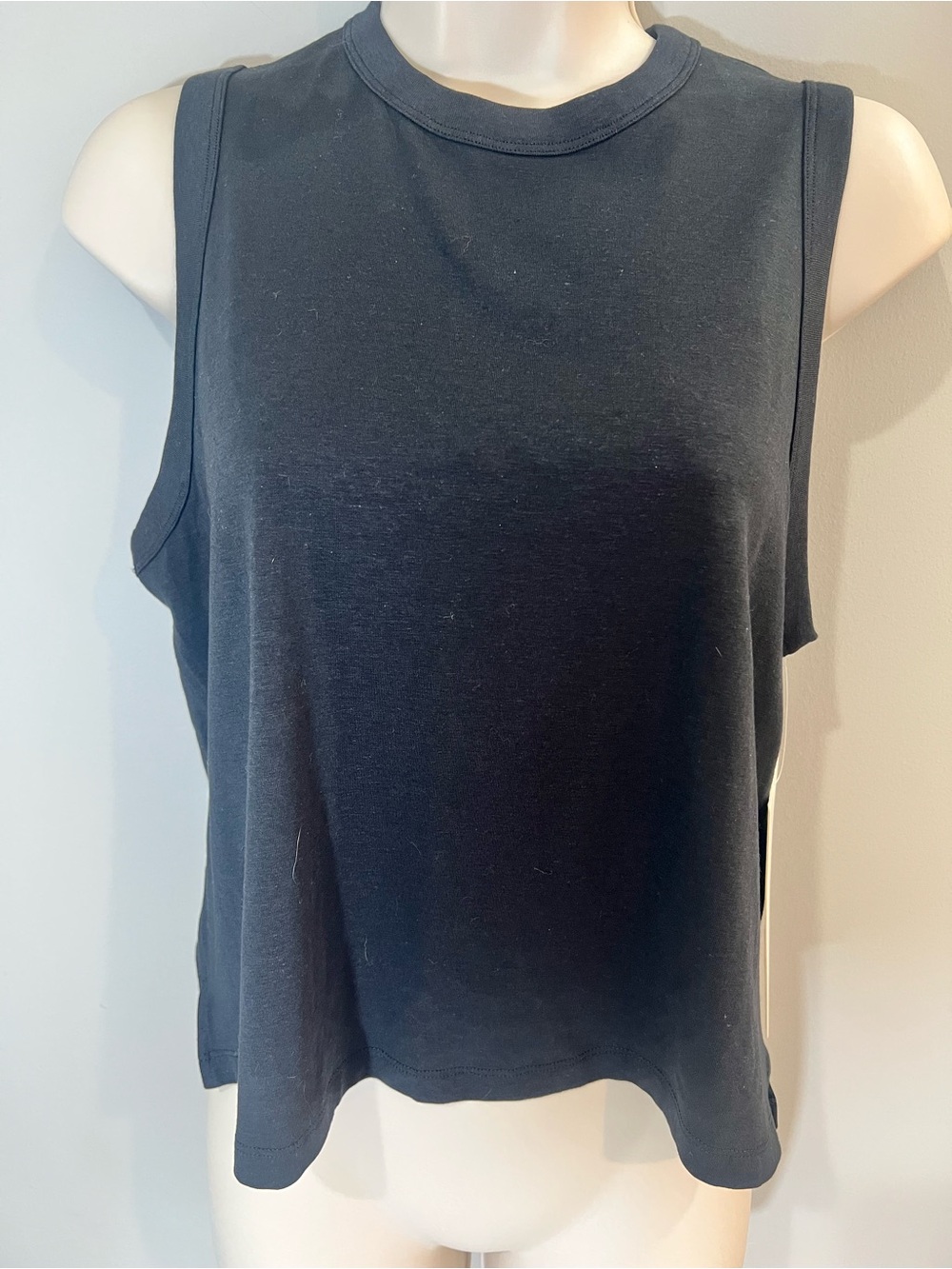 Lululemon Classic Fit Cotton Blend Tank Black, Black